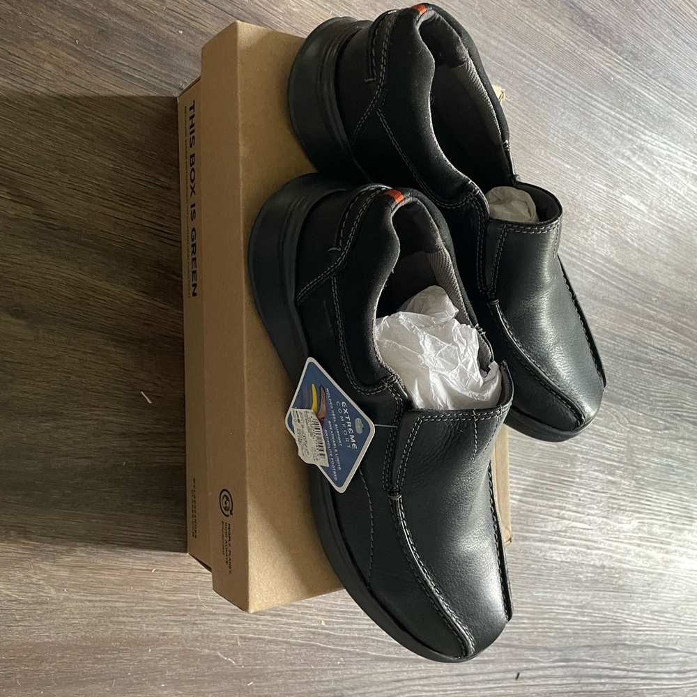 NWT Men's Black Slip-On Shoes
